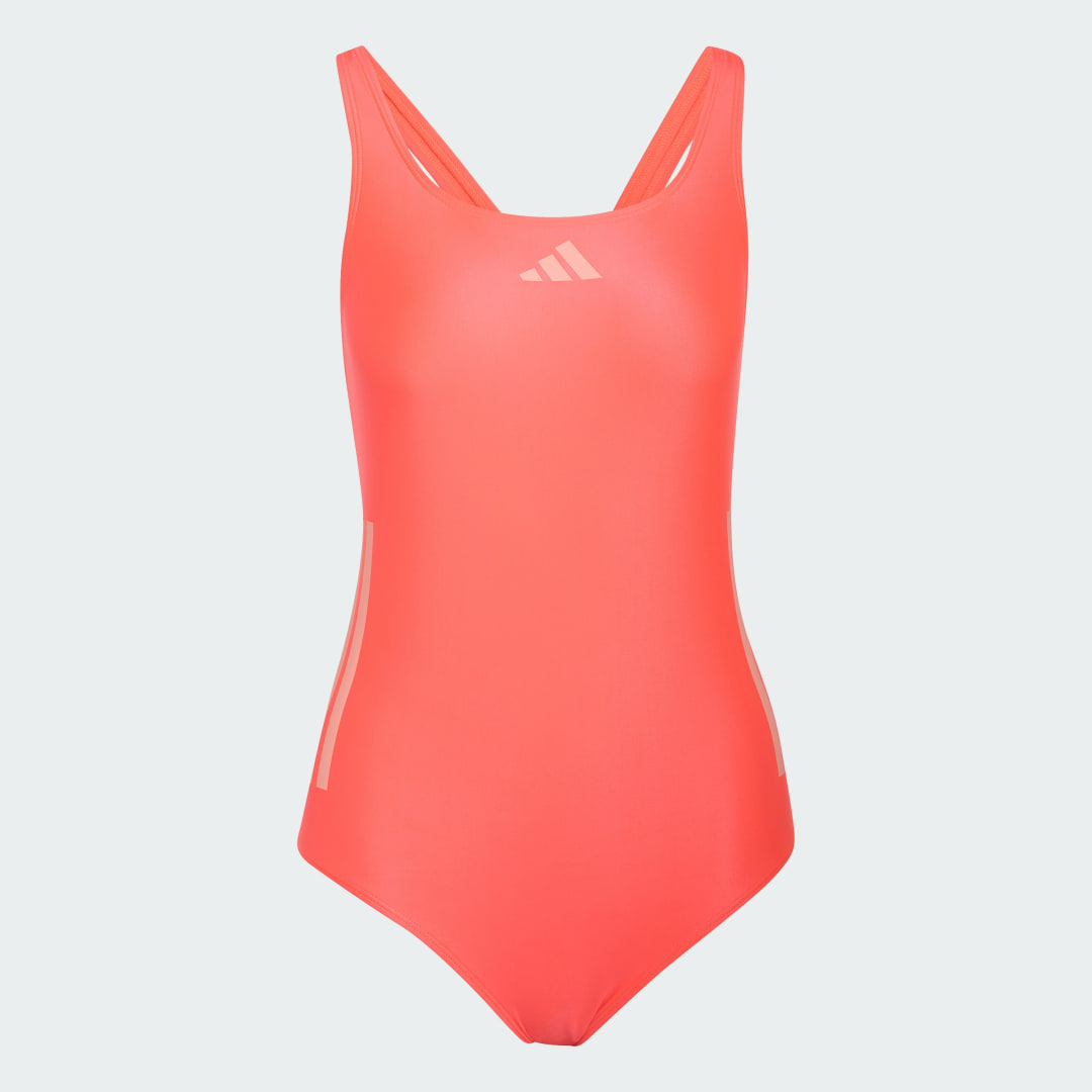 Detalle de Bañador C-Back 3 bandas de Adidas – Rosa