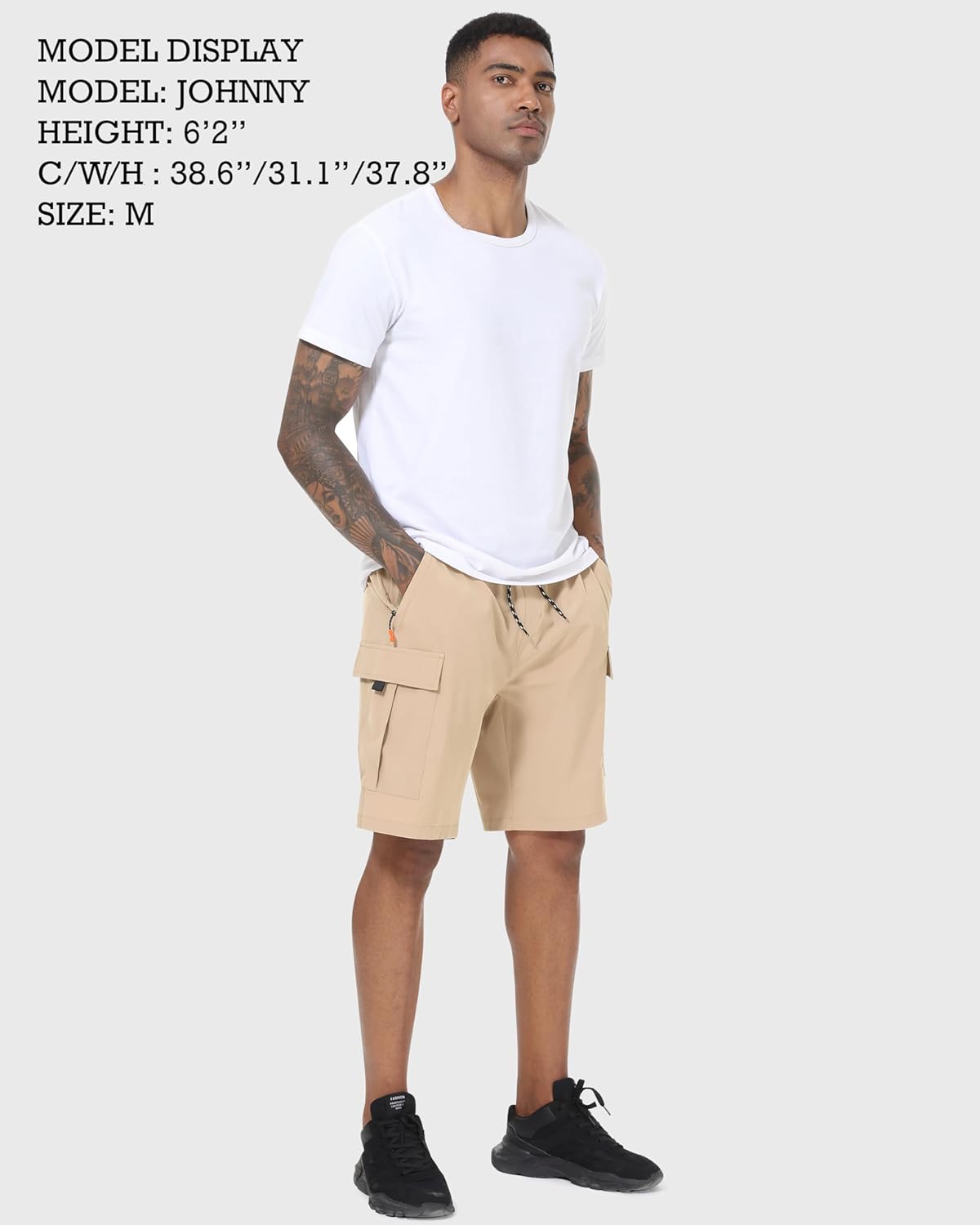 Thumbnail 2 de Men’s Cargo Shorts Quick Dry Lightweight Stretch Hiking Shorts (5 Pockets, No Lining)