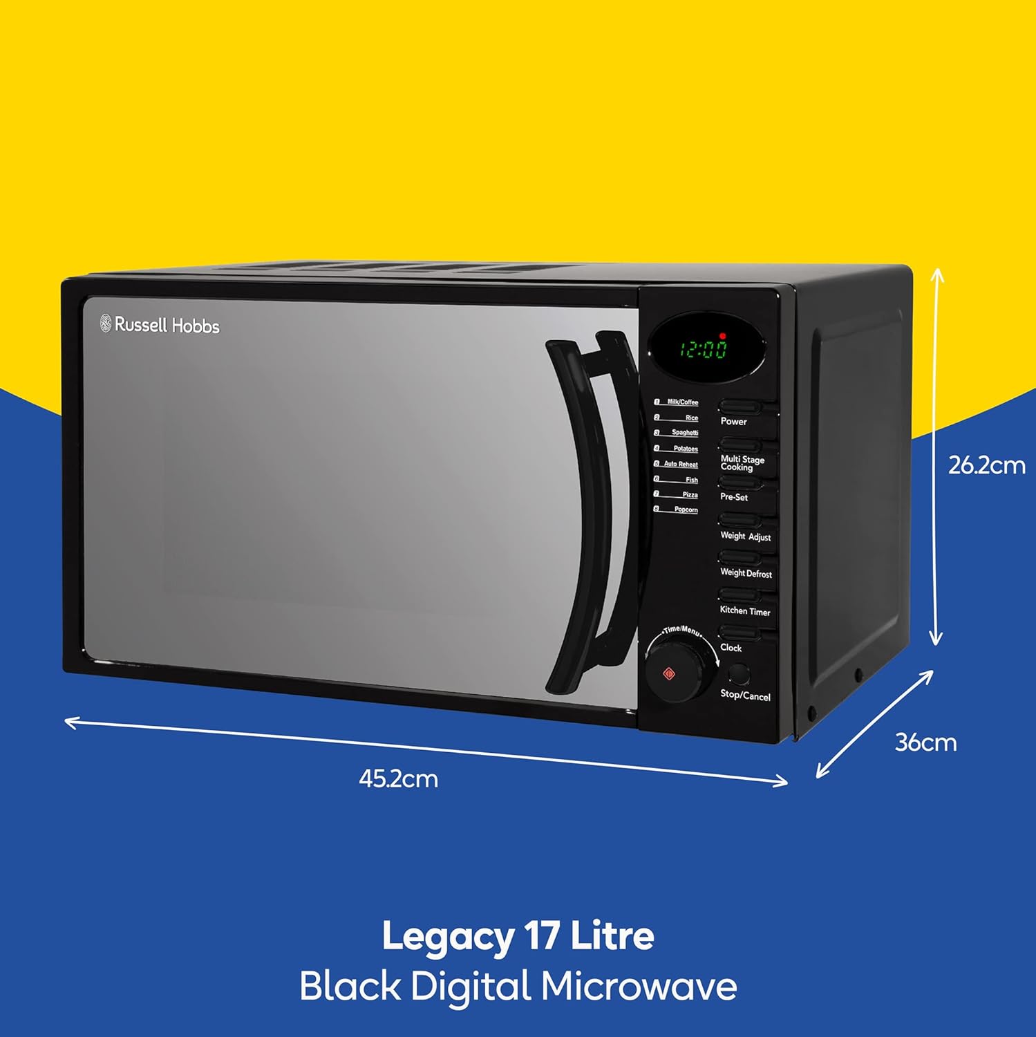 Thumbnail 1 de Russell Hobbs RHM1714B 17 Litre Compact Microwave