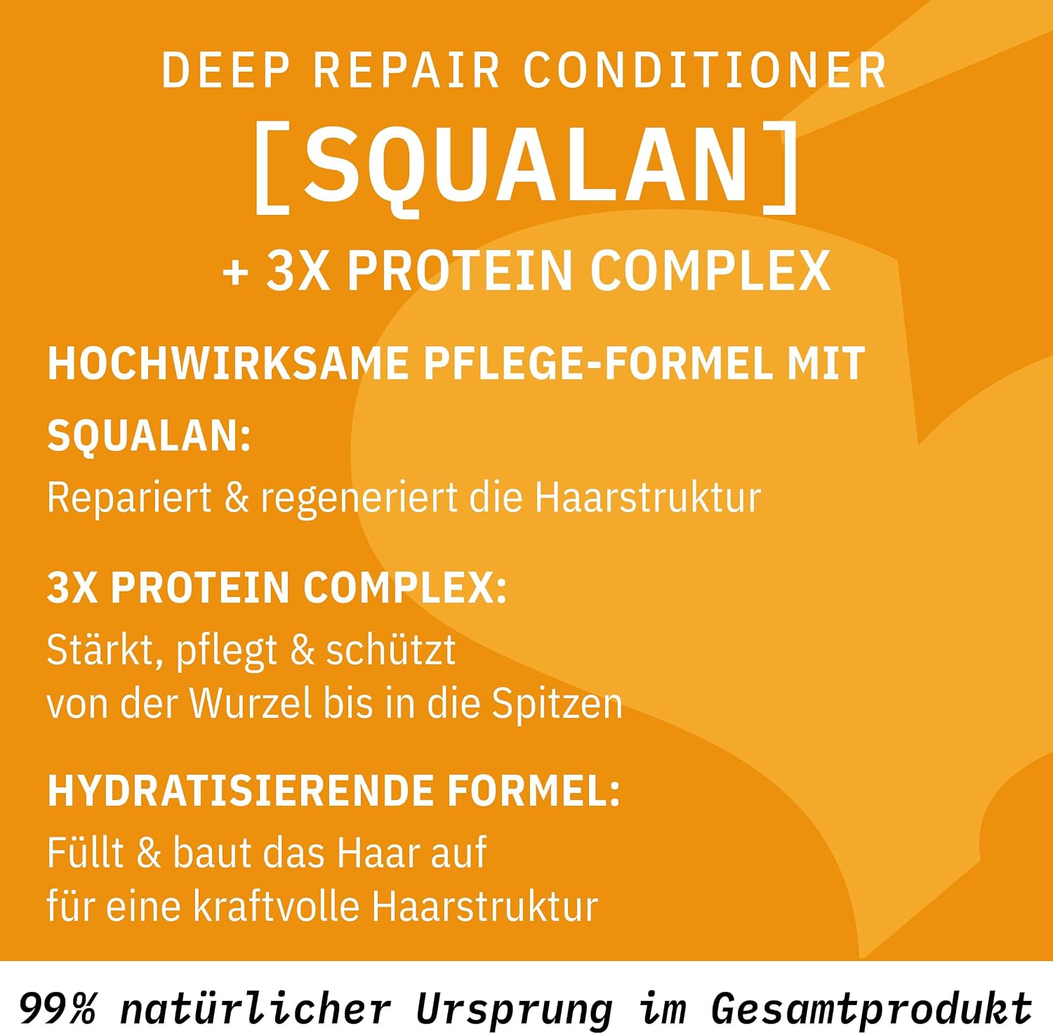 Detalle 2 de SANTE Naturkosmetik Deep Repair Conditioner – balsam med squalan och 3-faldigt proteinkomplex, 150 ml