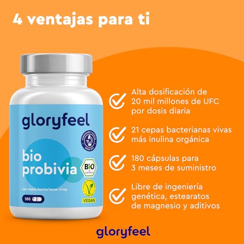 Detalle 2 de Bio Probióticos y Prebióticos Lactobacillus, 180 Cápsulas, 🌱