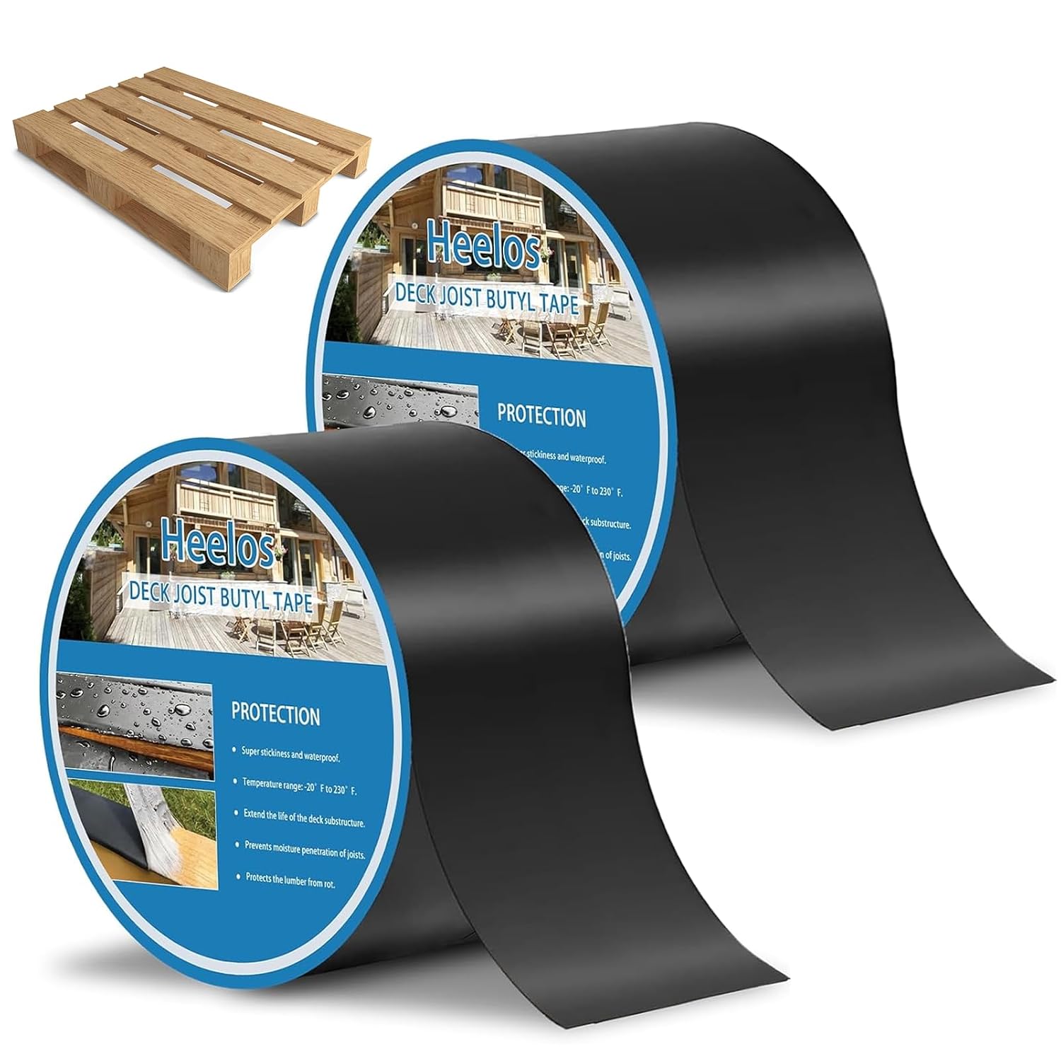 Thumbnail 6 de Heelos Butyl Adhesive Tape 3''x50' (4 Pack) for Deck Joists