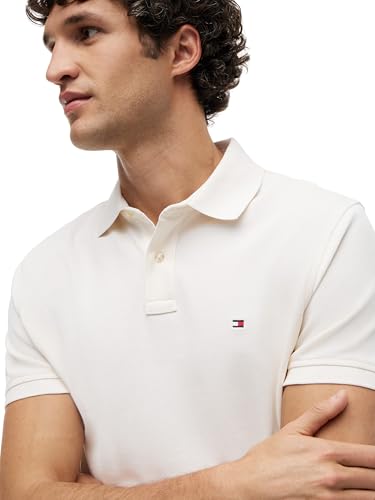 Thumbnail 2 de Tommy Hilfiger Polo de Manga Corta Hombre Regular Fit en Marfil (Ivory Petal) – Talla L