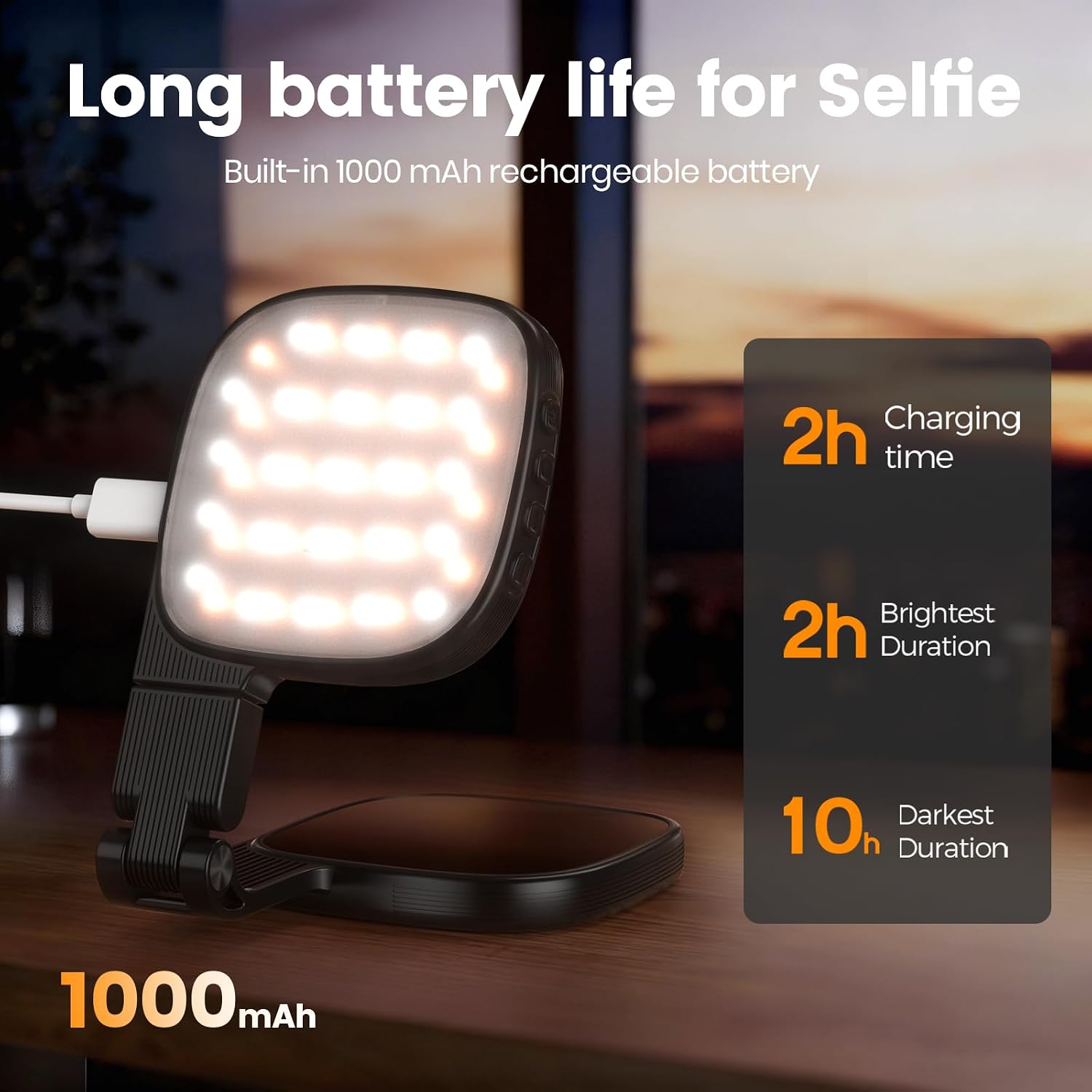 Detalle 2 de Éclairage Magnétique Selfie LED 48 LEDs