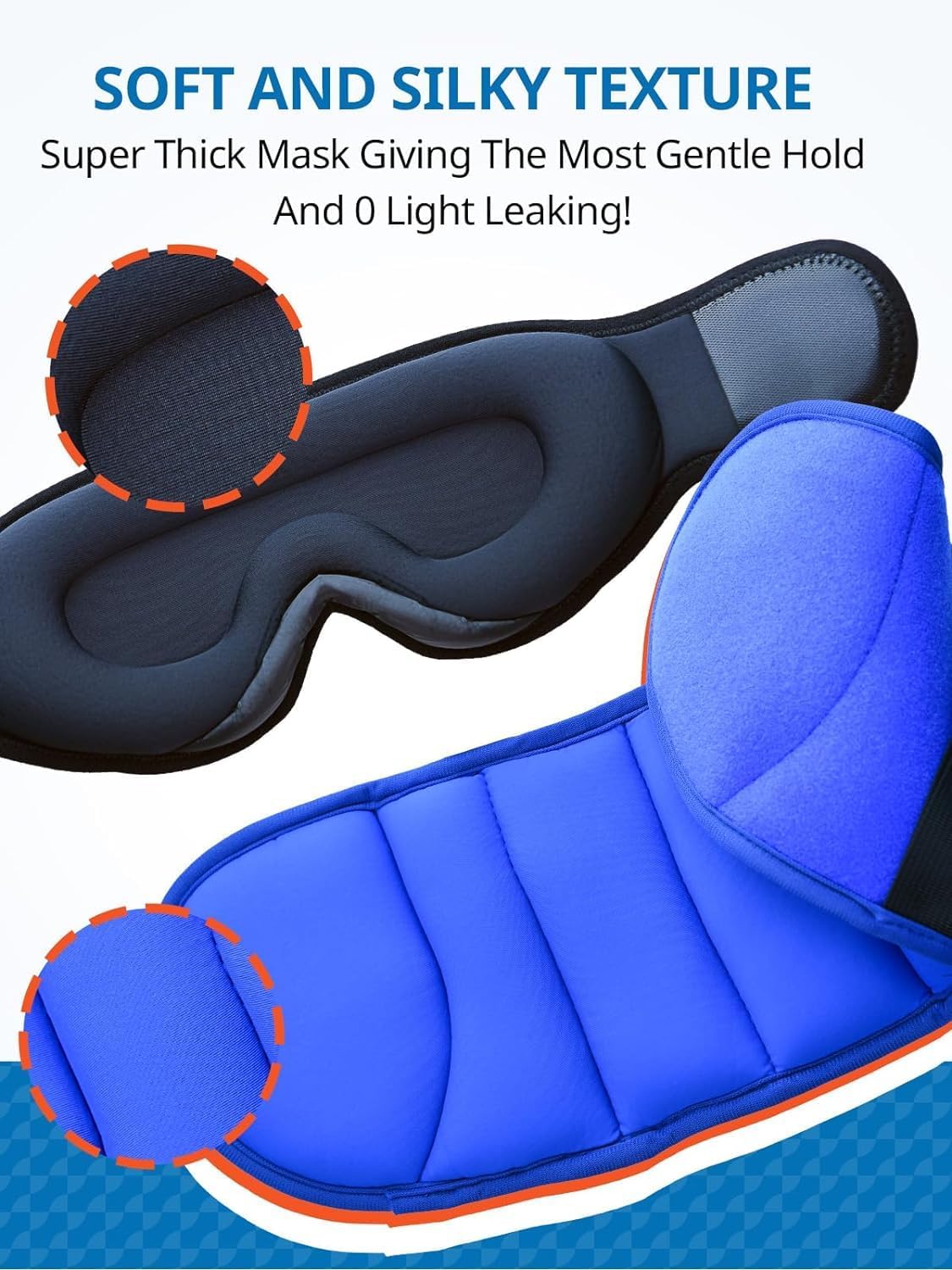 Detalle de SARISUN Travel Pillow: 360° Neck Support with Eye Mask for Long Flights