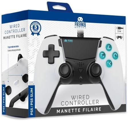 Detalle 2 de Freaks And Geeks 150074 Wired PS5 Controller with 3m Cable and Programmable Back Buttons