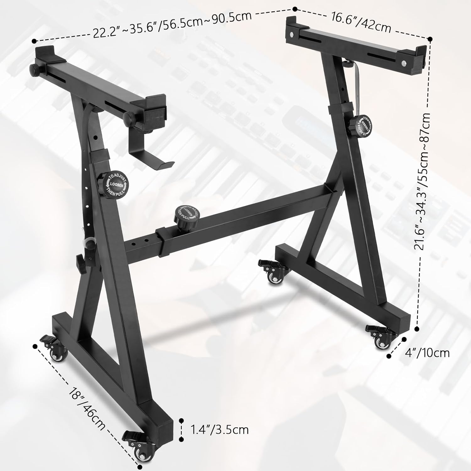 Thumbnail 2 de FREEAMG Z Keyboard Stand 350 lb capacity