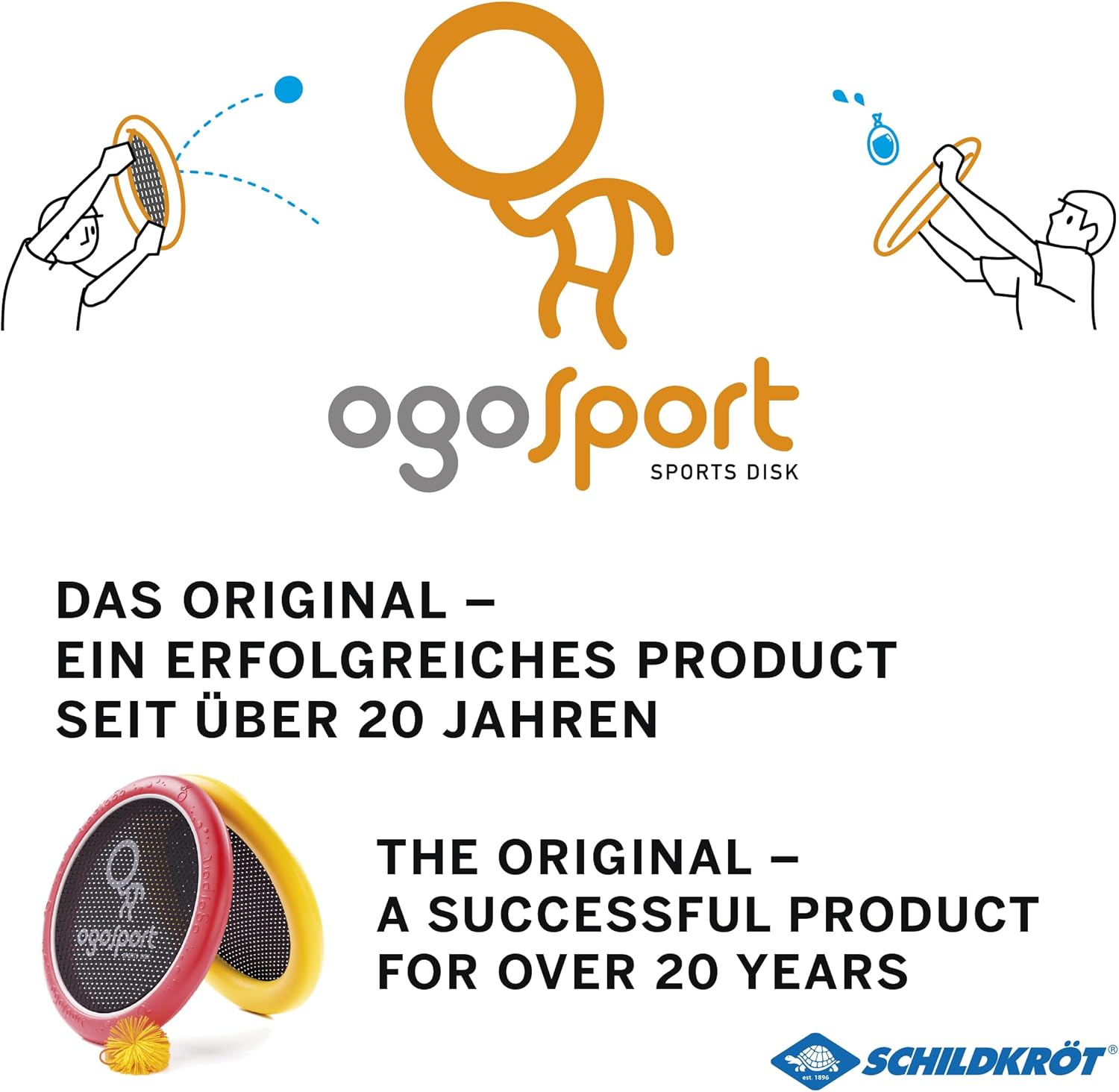 Detalle 2 de Schildkröt Ogo Sport Set – 2 Ogo Softdiscs Ø29 cm + 1 Ball, Standardgröße