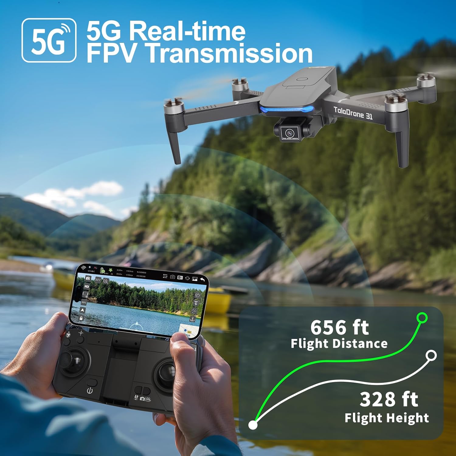 Thumbnail 3 de Toladrone TD31GPS Caméra 4K UHD