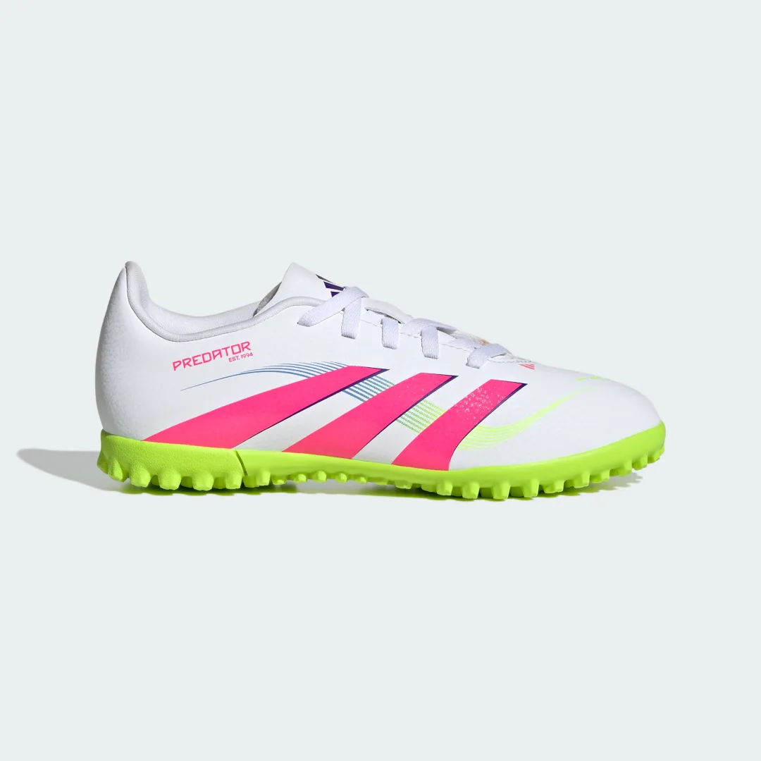 Detalle 2 de Zapatilla de fútbol Predator Club moqueta (Adolescentes) de Adidas – Blanca