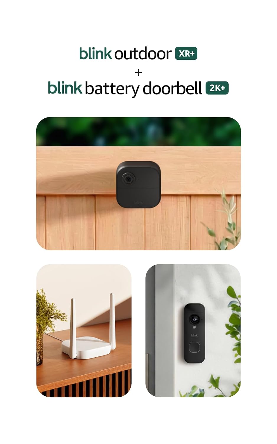 Detalle de Blink wireless camera and doorbell system 2K