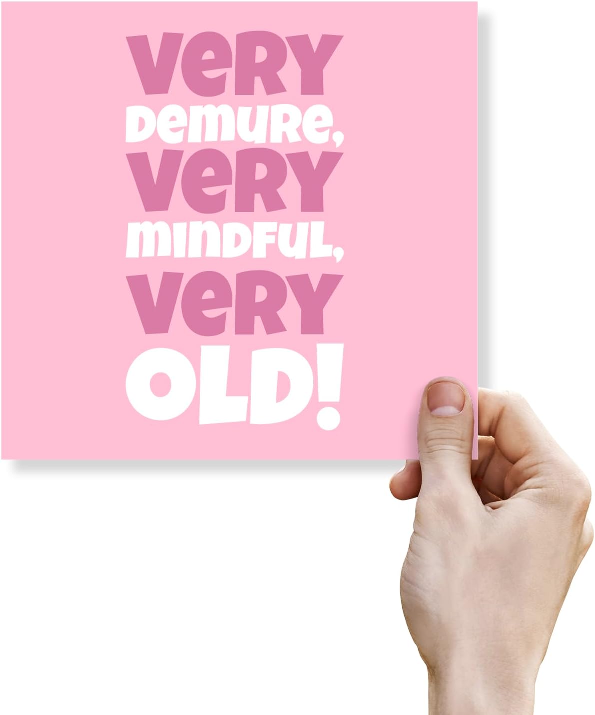 Thumbnail 5 de Punkcards Birthday Card for a Friend (Female) – Very Demure, Very Mindful, Very Old LGBT Edition, Made in the UK