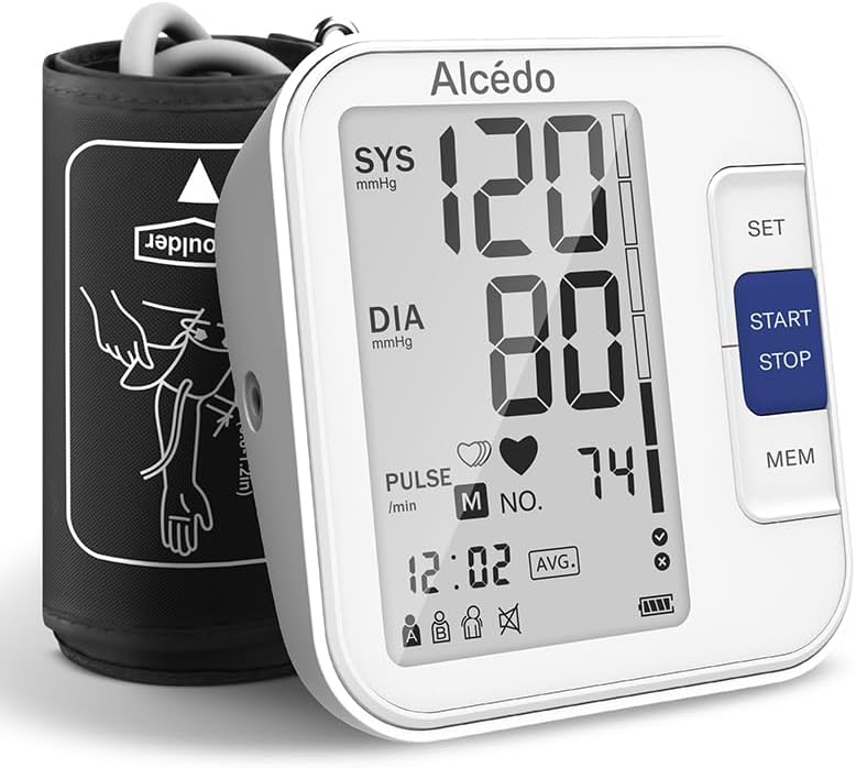 Detalle de Alcedo Upper-Arm Blood Pressure Monitor, 8.7–16.5-Inch Cuff