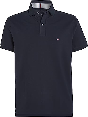 Detalle de Tommy Hilfiger Polo Manches Courtes Homme 1985 Regular Fit Bleu Desert Sky – XXL