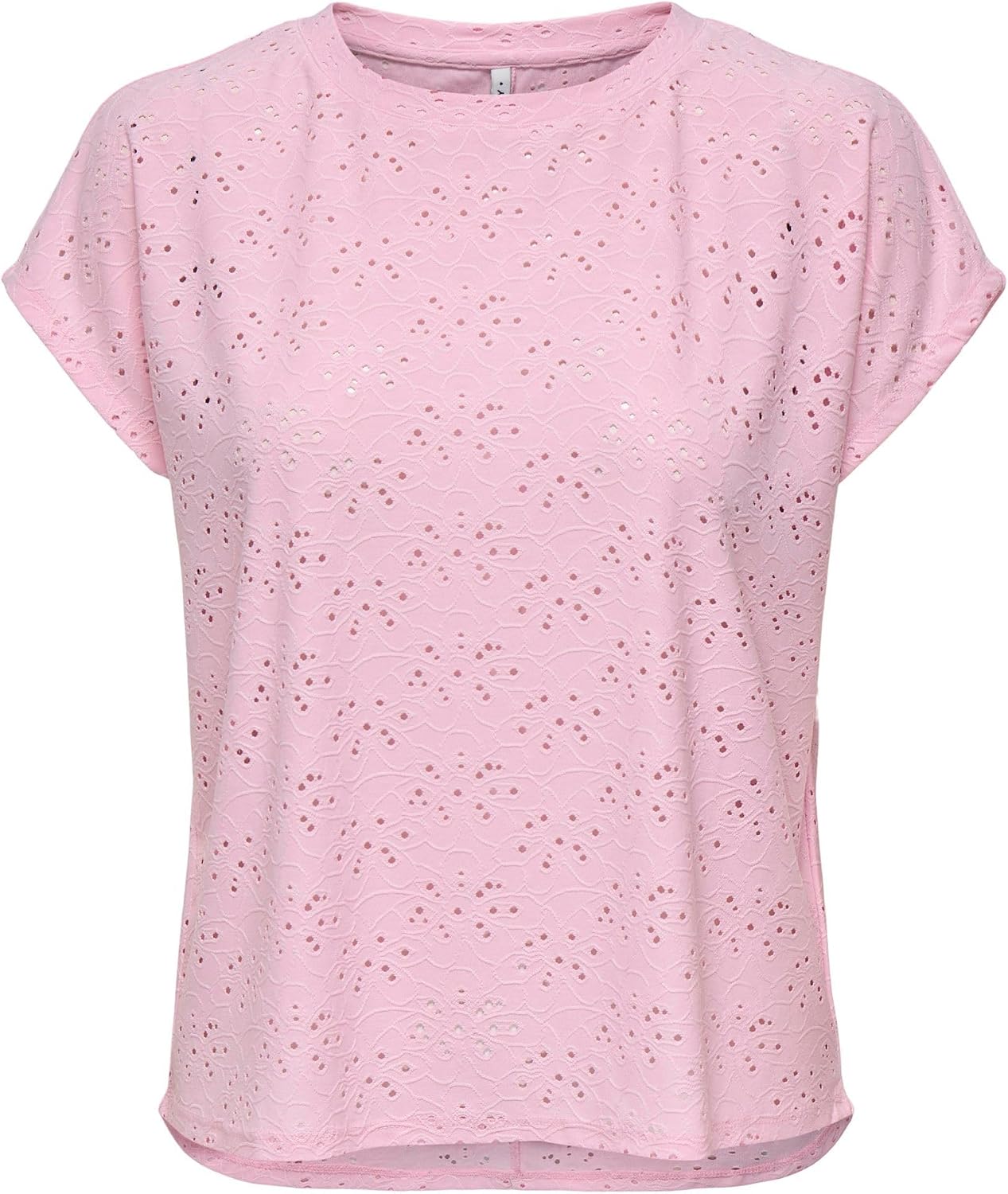 Detalle de ONLY Female Top ONLSMILLA Top – kurzes T-Shirt mit Spitzen-Detail