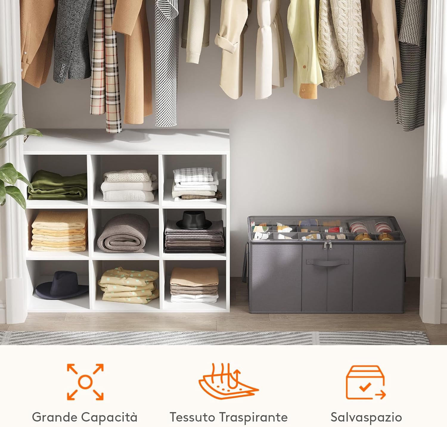 Detalle 1 de Lifewit organizer scarpe 66x42x30 cm