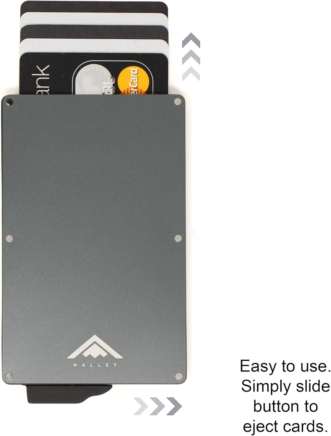 Thumbnail 2 de Stealth Wallet – Smart Minimalist Card Holder (Grey) with RFID/NFC Blocking, Pop-Up 10-Card Capacity