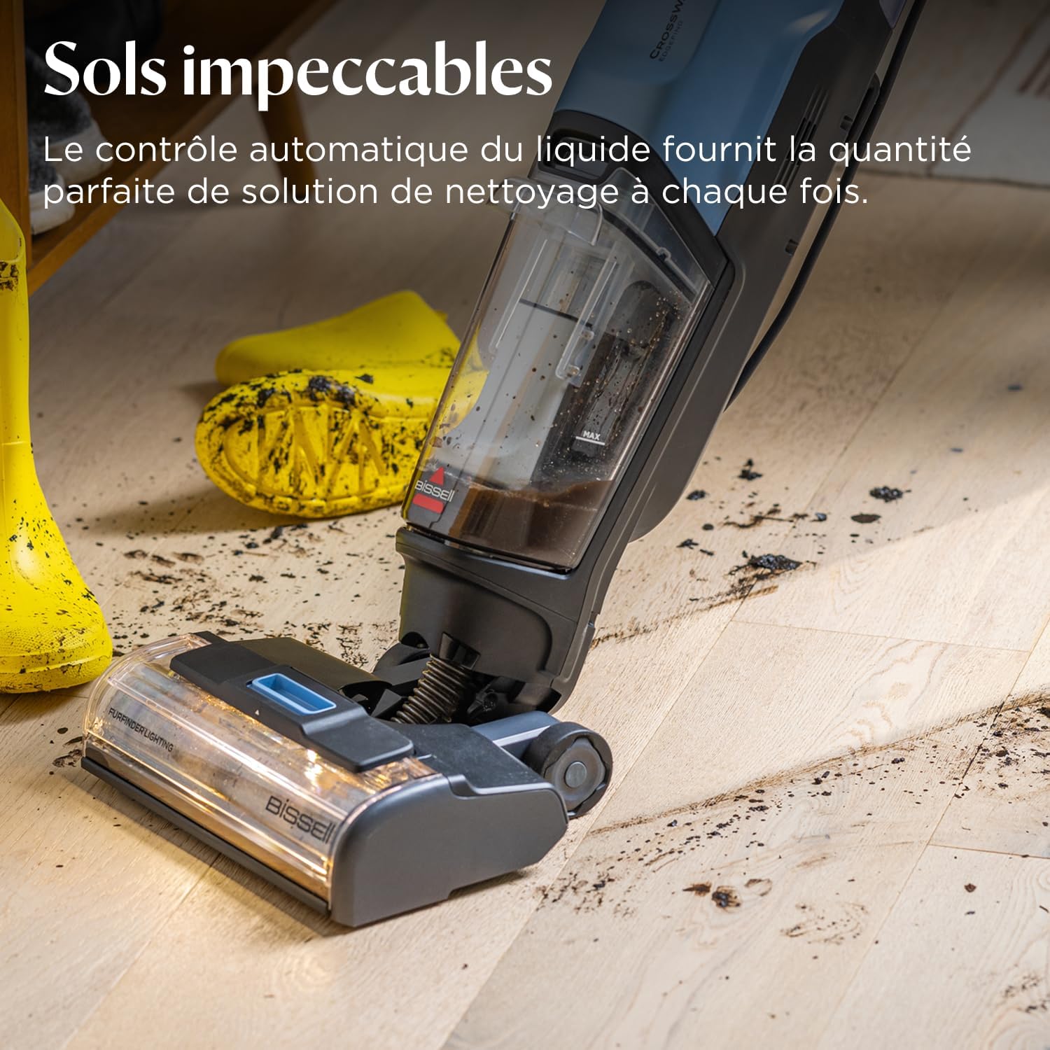 Thumbnail 5 de BISSELL CrossWave EdgeFind 4159N — Aspirateur laveur tout-en-un pour sols et poils d’animaux