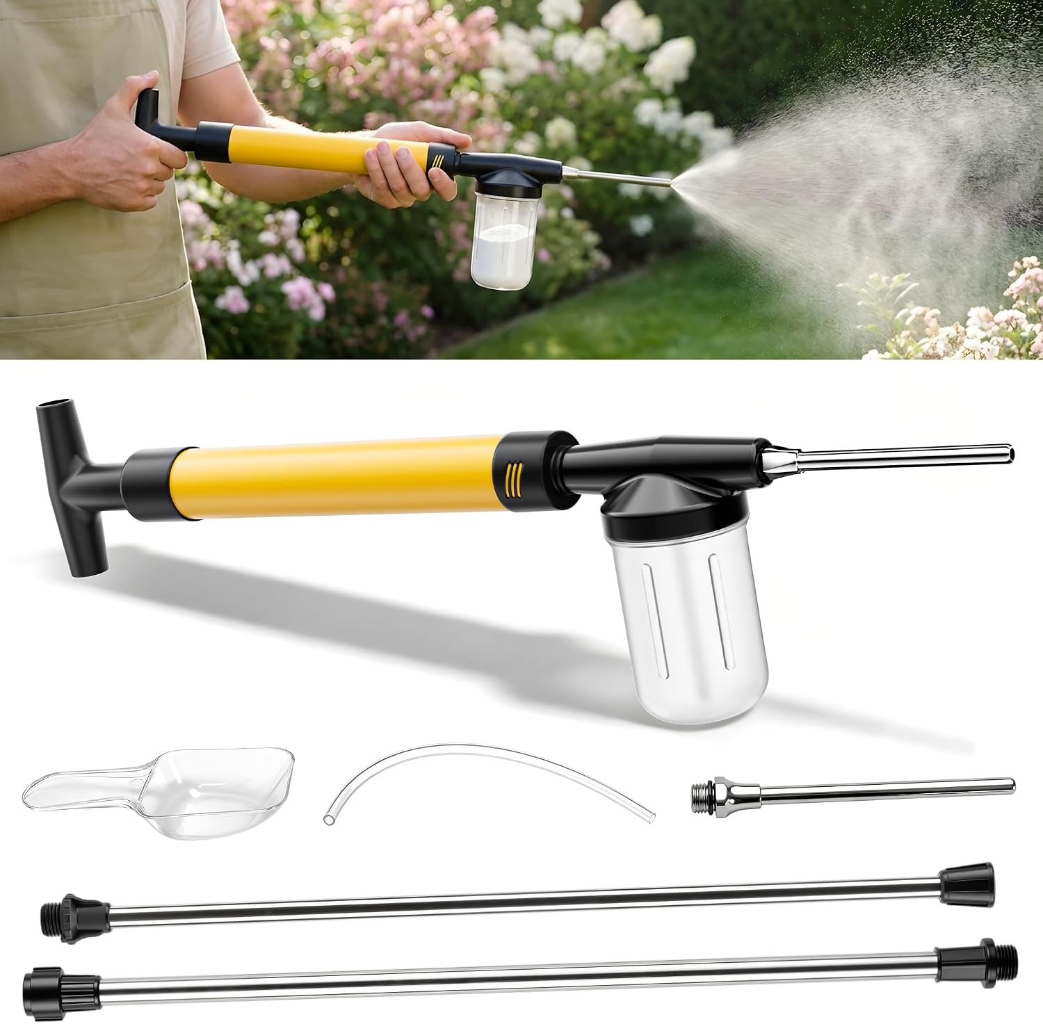 Detalle de Manual Powder Duster with 4 FT Extension Pole