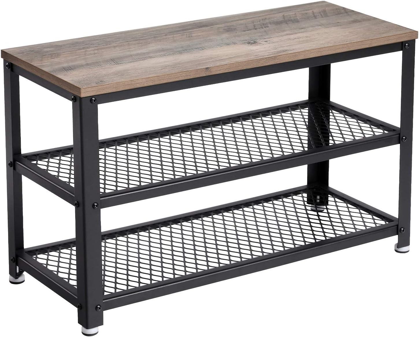 VASAGLE Banco Zapatero 73x45 cm con 2 estantes