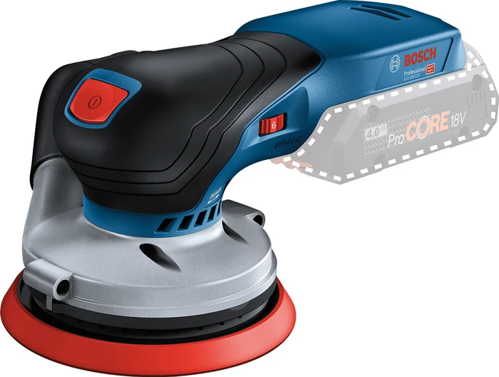 Detalle de Bosch Professional GEX 18V-125 (ohne Akku) – kabelloser Exzenterschleifer