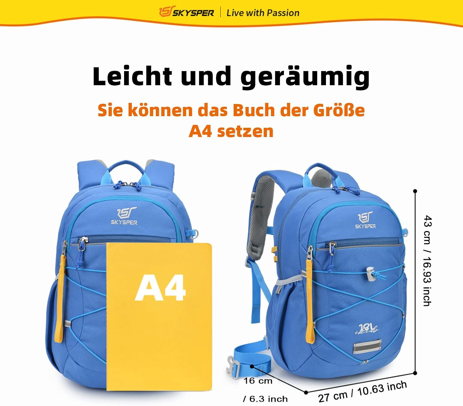 Thumbnail 5 de SKYSPER Kinderrucksack Wandern 3-8