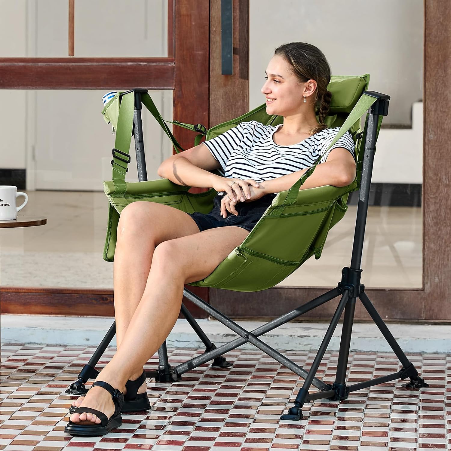 Thumbnail 6 de TIMBER RIDGE Hammock Camping Chair: Oversized, Adjustable Back & Seat for Outdoor Relaxation