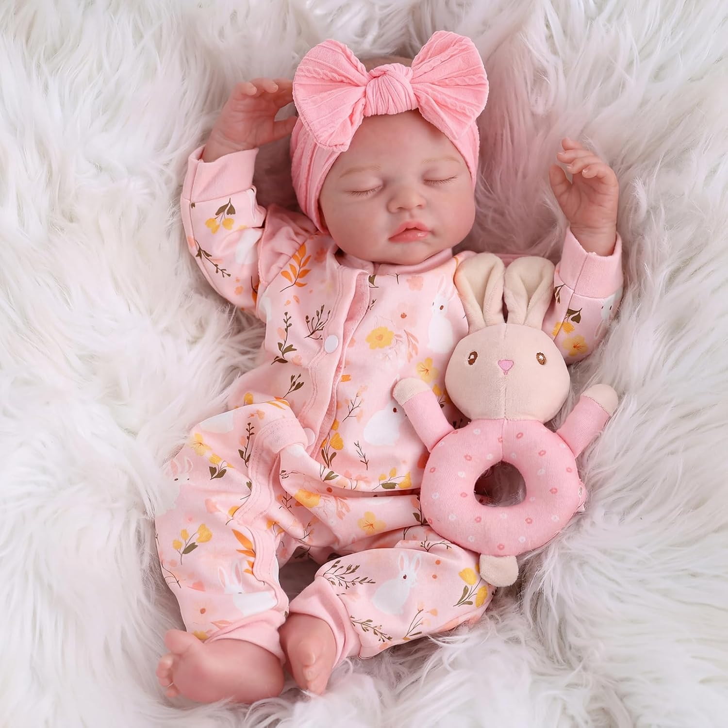 Thumbnail 6 de BABESIDE Lifelike Reborn Baby Doll (20 Inch) — Poseable Sleeping Newborn with Accessories