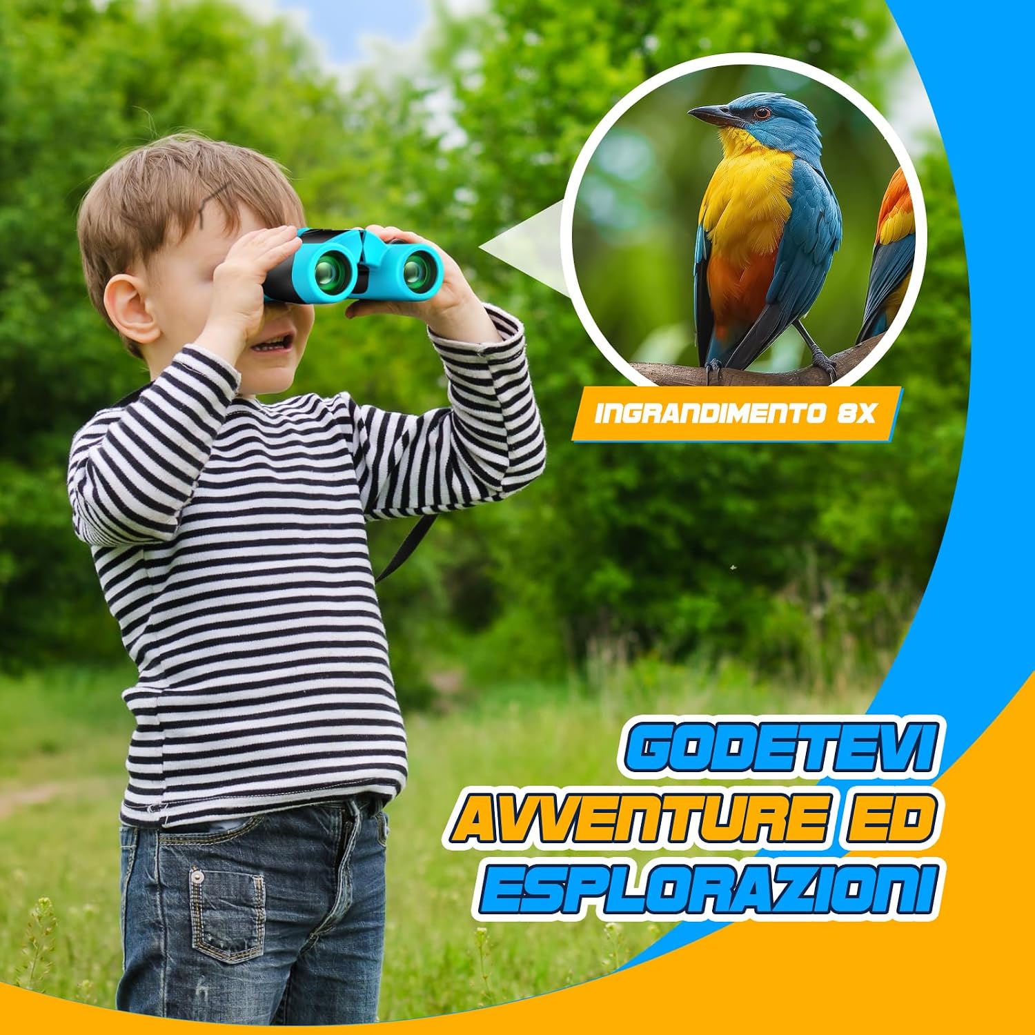 Detalle 2 de Upgrade Binocolo Bambini 8x21 Impermeabile Compatto