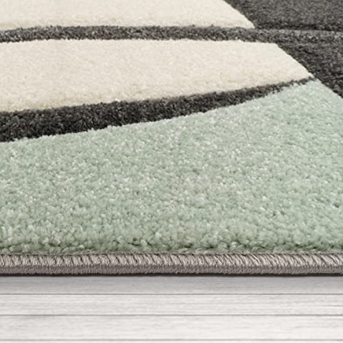 Detalle 2 de Paco Home Tapis Salon Vert ⚙