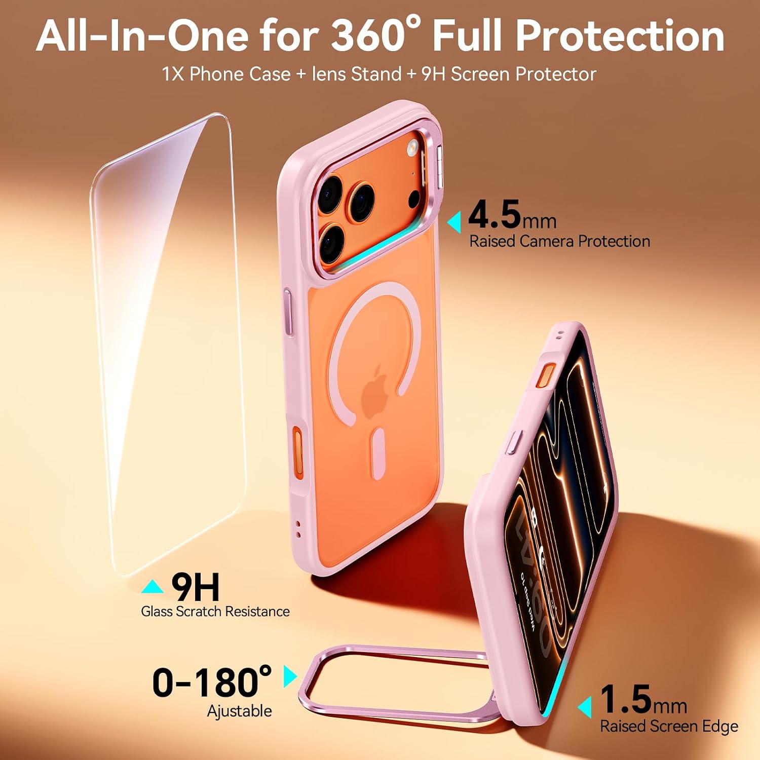 Detalle 2 de Peerock iPhone 17 Pro Max Case with MagSafe 360°