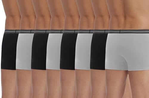 Detalle de Dim Boxer Homme Lot de 8 – Coton stretch Confortable et Maintien Quotidien, Ceinture Classique