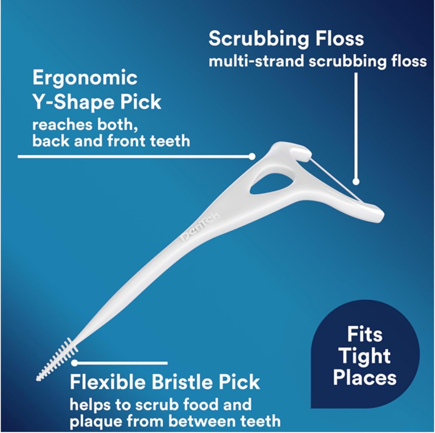 Detalle 2 de DenTek Easy Reach Complete Clean 75 🦷