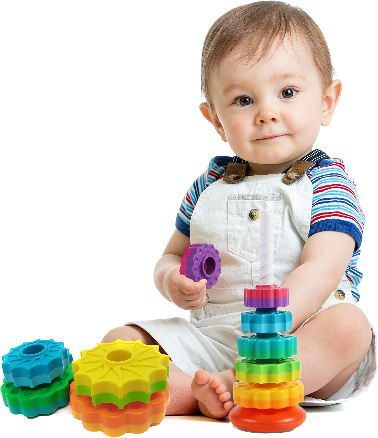 Thumbnail 4 de LBAIBB Rainbow Spin Tower for Toddlers 1-3
