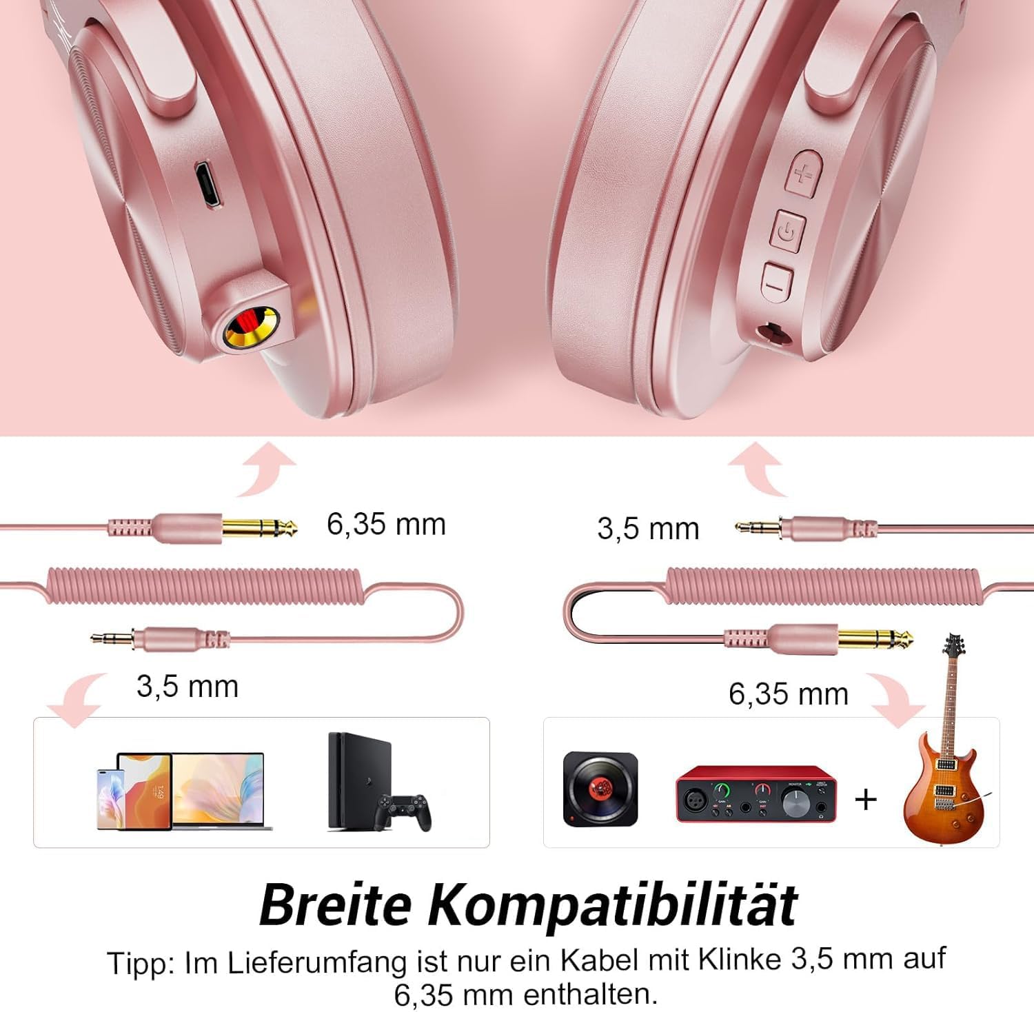 Detalle 2 de OneOdio A70 Fusion Bluetooth Kopfhörer 72 Std