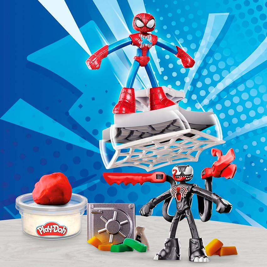 Thumbnail 1 de Play-Doh Marvel Set de Juego Spider-Man Lanza y Atrapa