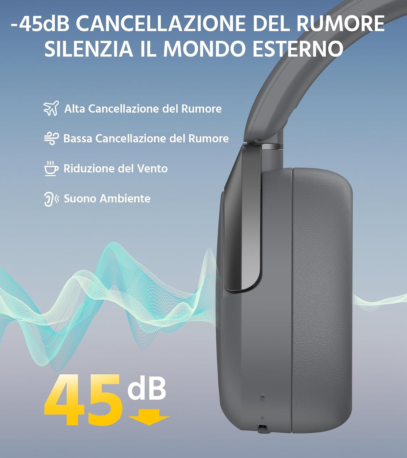 Thumbnail 2 de Edifier W830NB Auriculares Over Ear 🎧 ANC Híbrida 94h Hi-Res LDAC