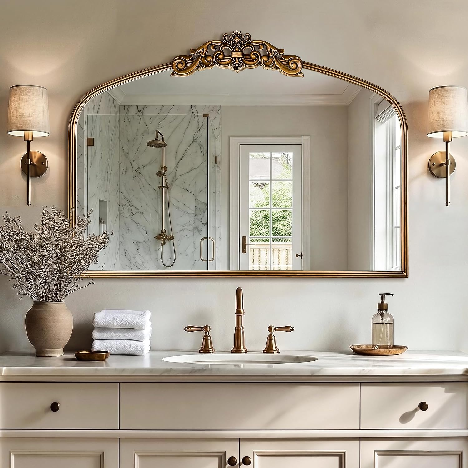 Thumbnail 6 de LAWADA Arched Wall Mirror, 40 x 29 inches
