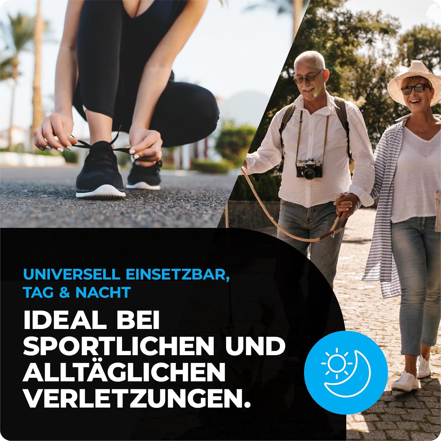 Thumbnail 6 de VITTO Sprunggelenkbandage – Fußbandage bei Bandschäden, Arthritisausprägungen und Plantarfasziitis (M) mit Riemen