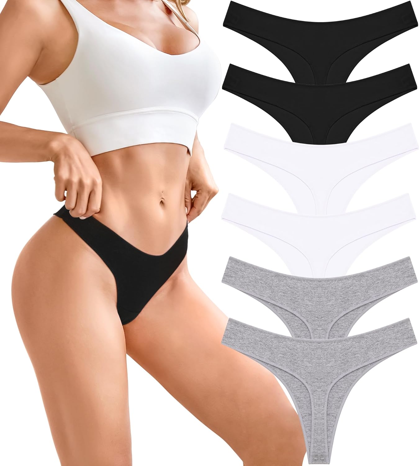 Thumbnail 5 de BeReady String Tanga 6er Pack Baumwolle
