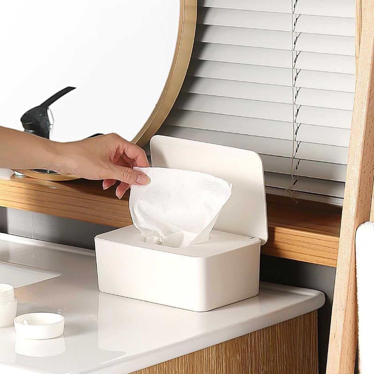 Thumbnail 5 de DXIA Tissue Box Case: A Practical Wet Wipes Dispenser for Home or Office