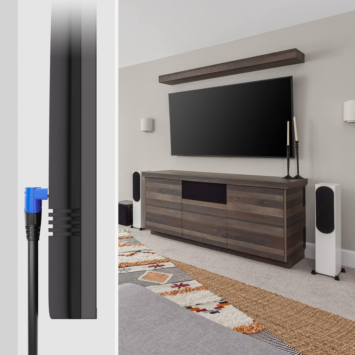 Detalle de KabelDirekt – Cavo HDMI 4K 90° da 2 m, High Speed con Ethernet