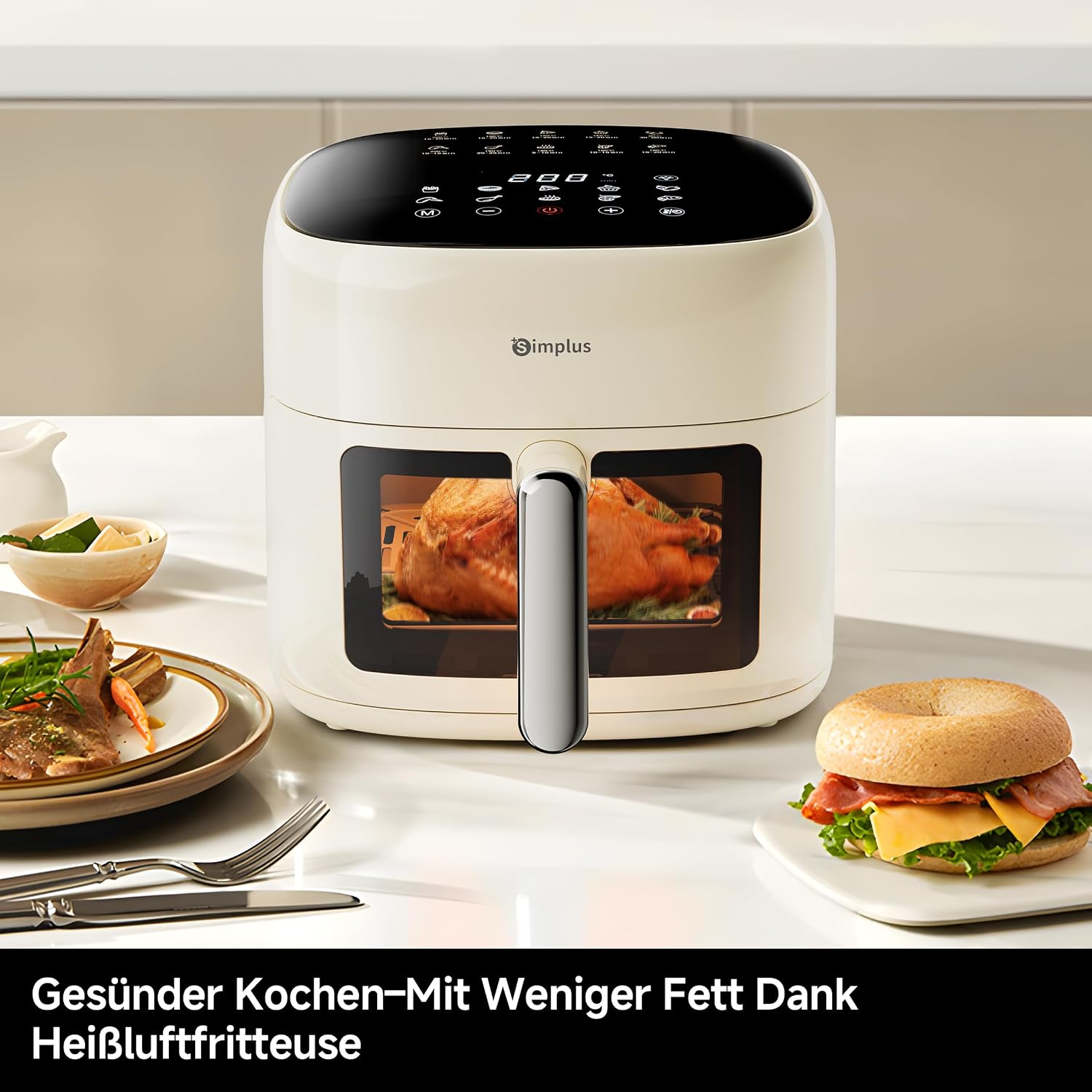 Thumbnail 1 de SIMPLUS Heißluftfritteuse 6,5 L Airfryer XL