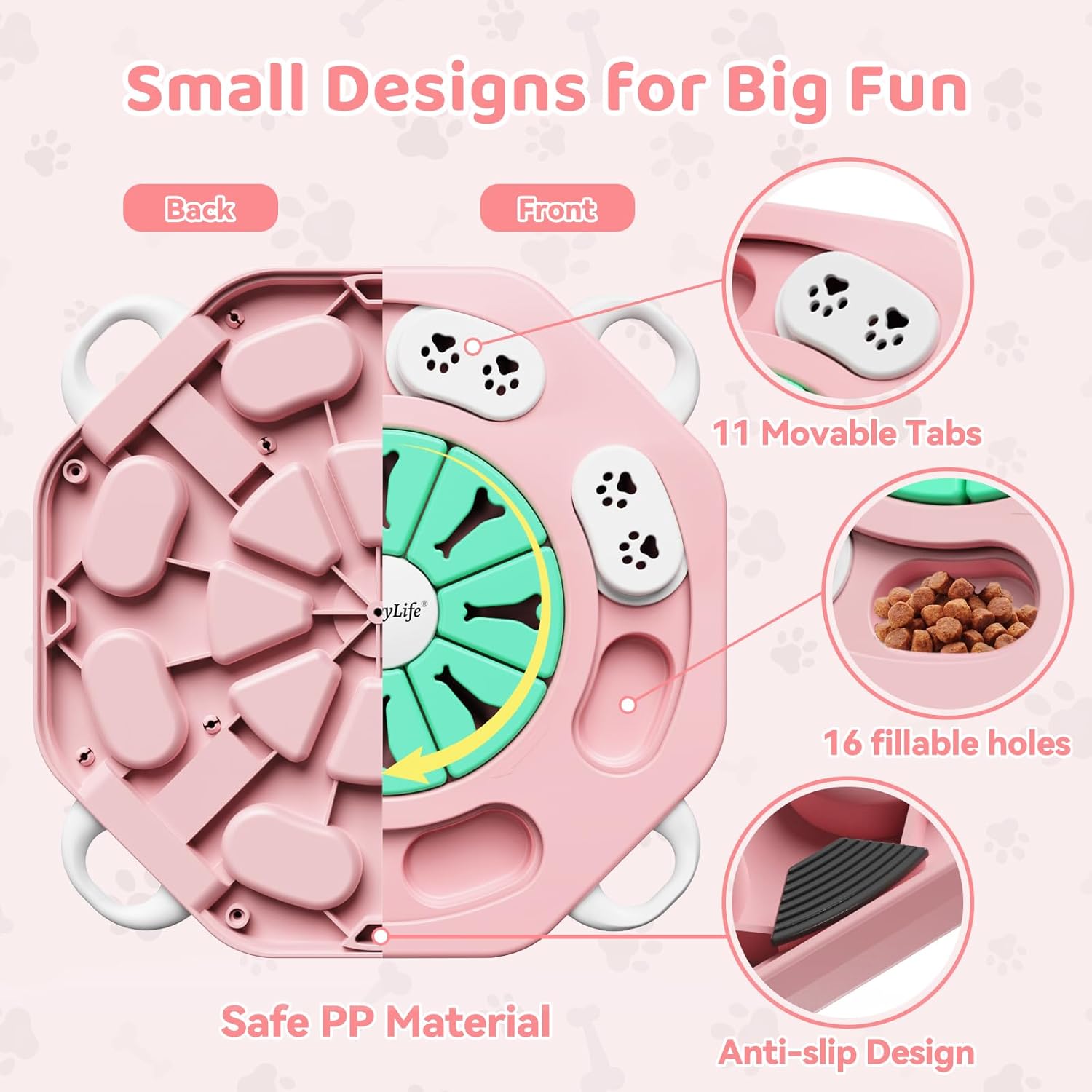 Thumbnail 2 de MateeyLife Interactive Dog Toy: 2-Level Puzzle & Slow Feeder for Brain-Training