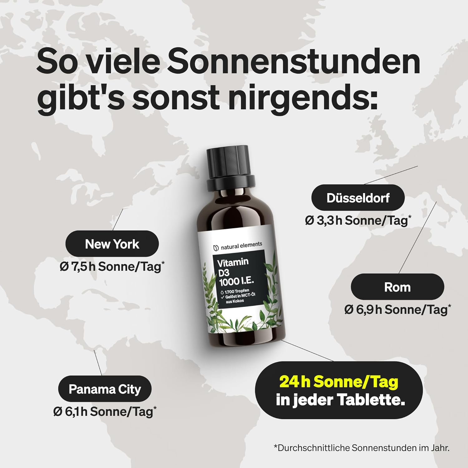 Thumbnail 4 de natural elements Vitamin D3 Tropfen 1000 I.E. – 50 ml 💊