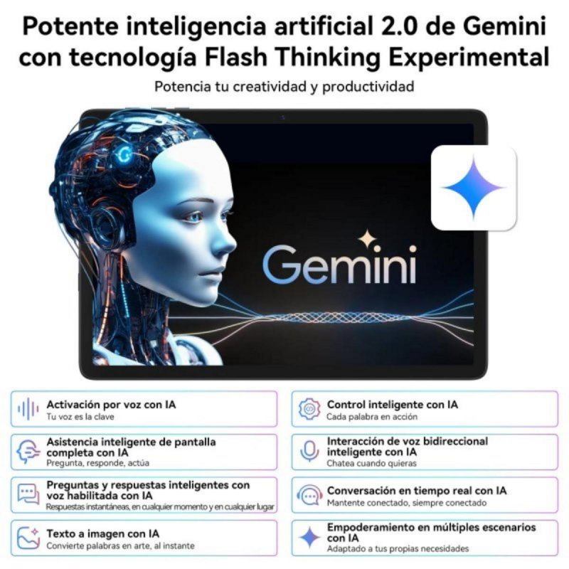 Thumbnail 3 de BestTab T20 10,1" 256 GB WiFi Android 15 con teclado Gris