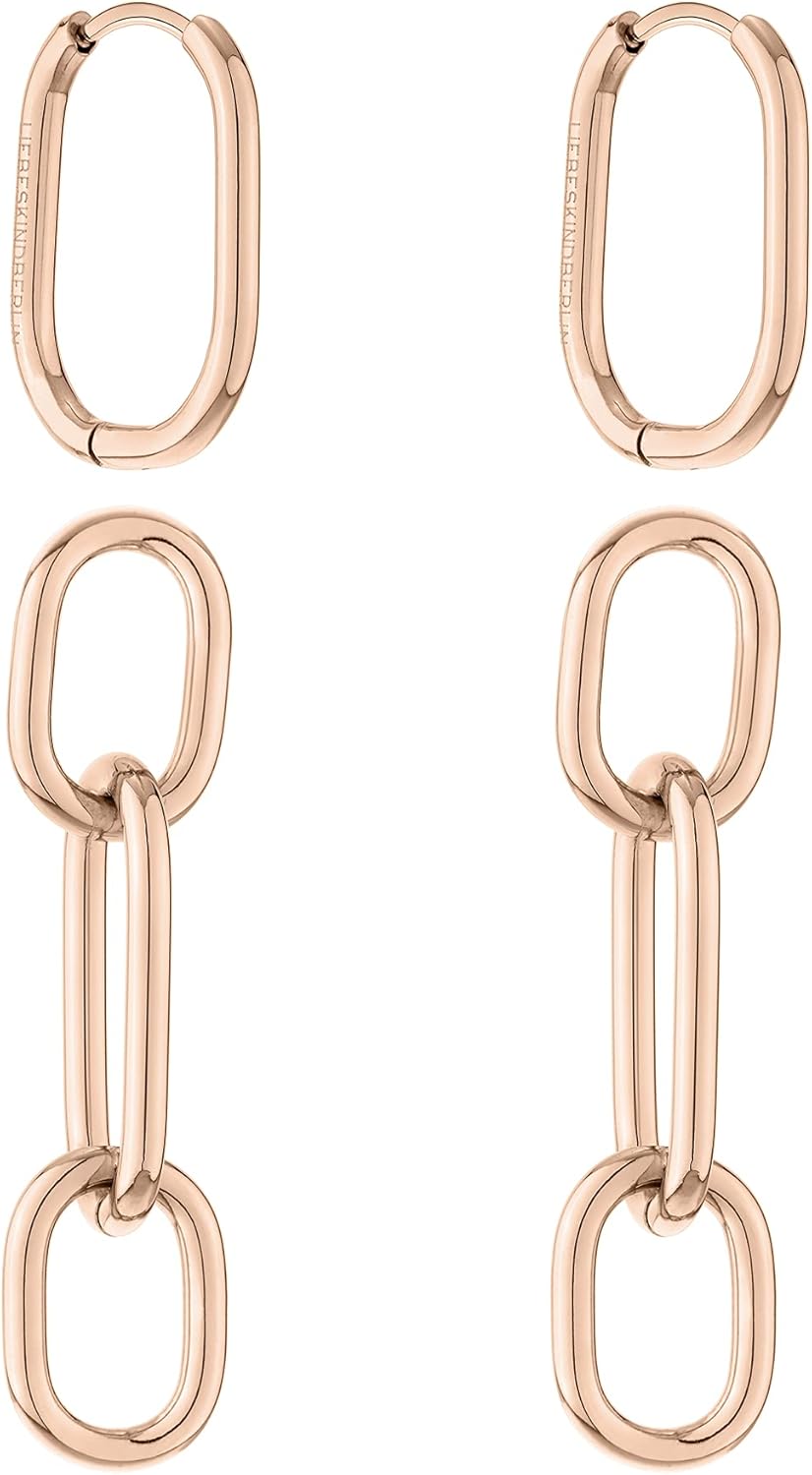 Thumbnail 1 de LIEBESKIND BERLIN Damen-Schmuck im Ketten-Look: Armband, Kette und Ohrringe aus Edelstahl