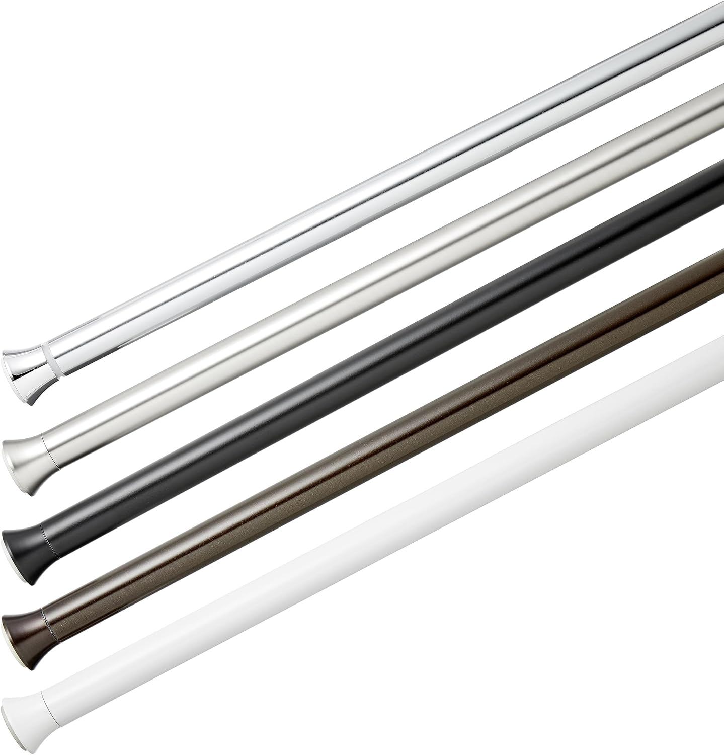 Thumbnail 4 de Amazon Basics Verstellbare Duschvorhang-Spannstange, 91 bis 137 cm, Nickel