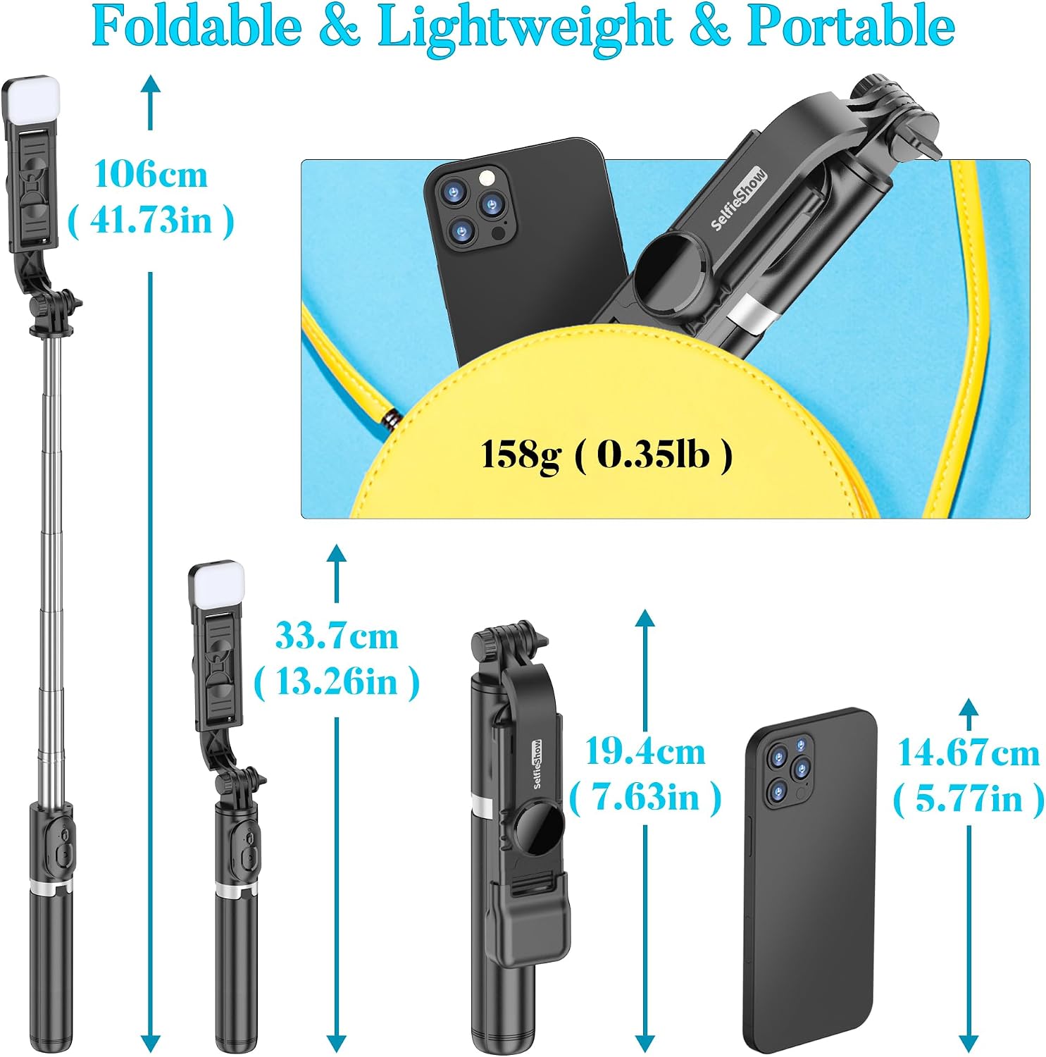 Thumbnail 6 de Selfie Stick Phone Tripod, 41-Inch