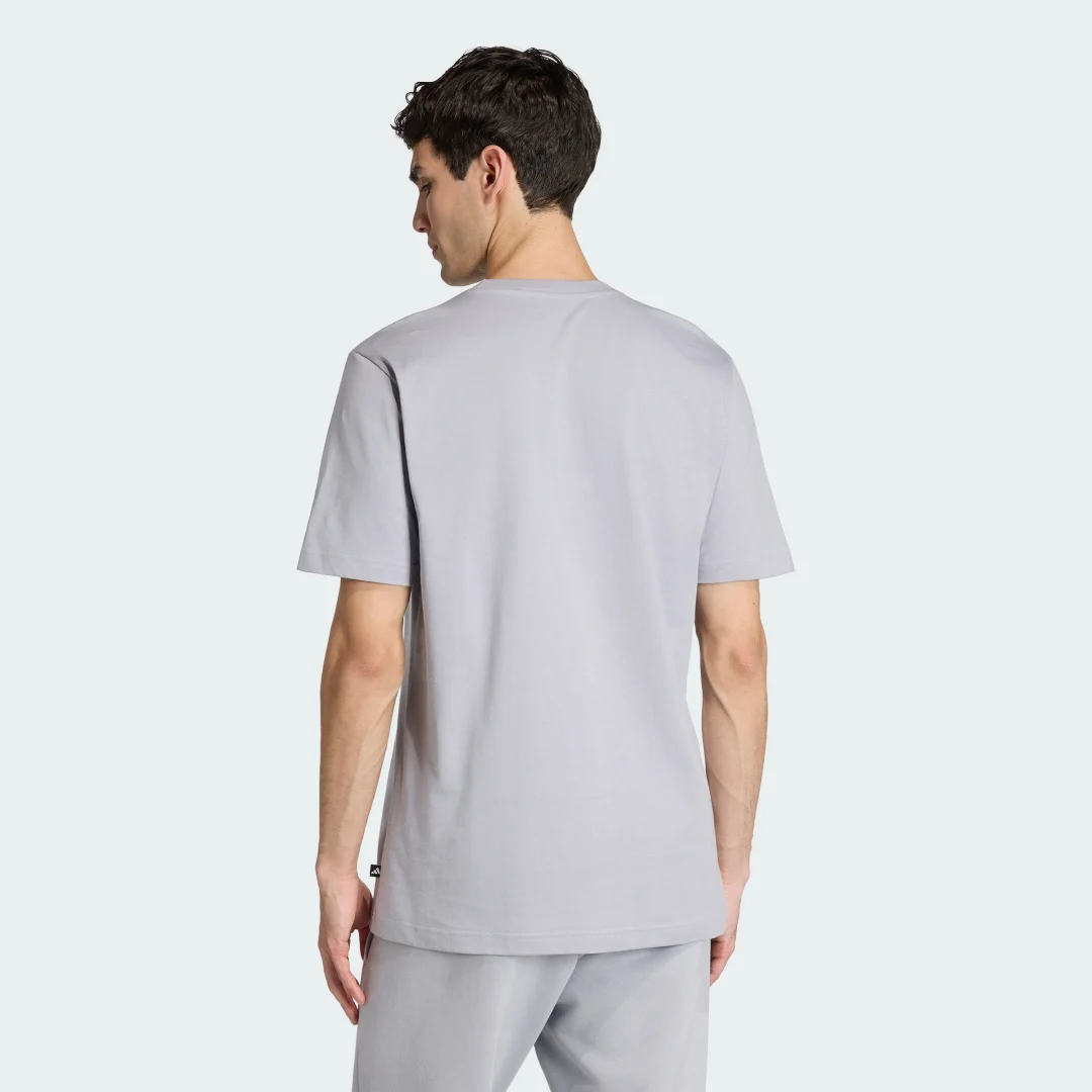 Detalle de Adidas Camiseta con gráfico de sandalias Summer Relax gris